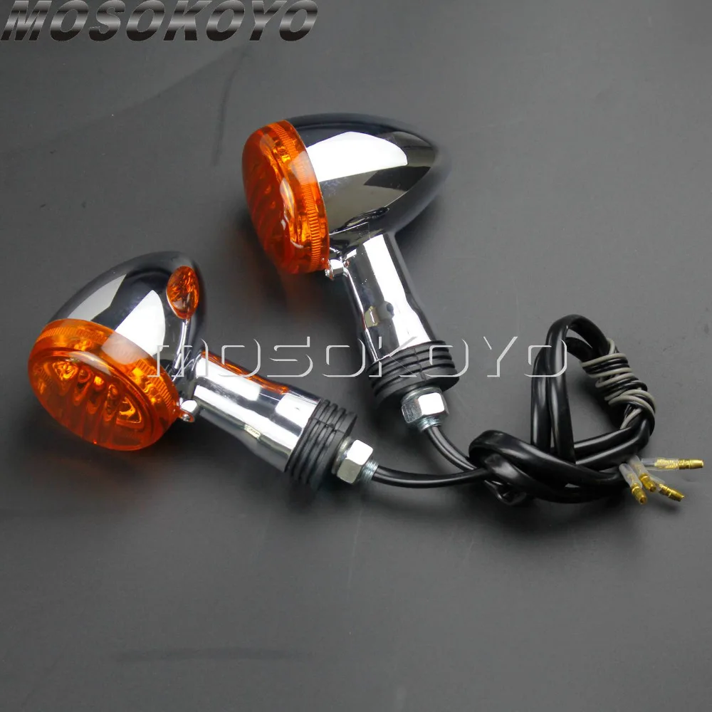 

2PCS Front/Rear Turn Signal Light for Suzuki Boulevard M109R VRZ1800 2006-2015 Amber Blinker Indicator Light