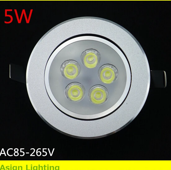 

5W 450LM CE CREE Dimmable LED downlight AC85-265V include the drive warm/cool white high power