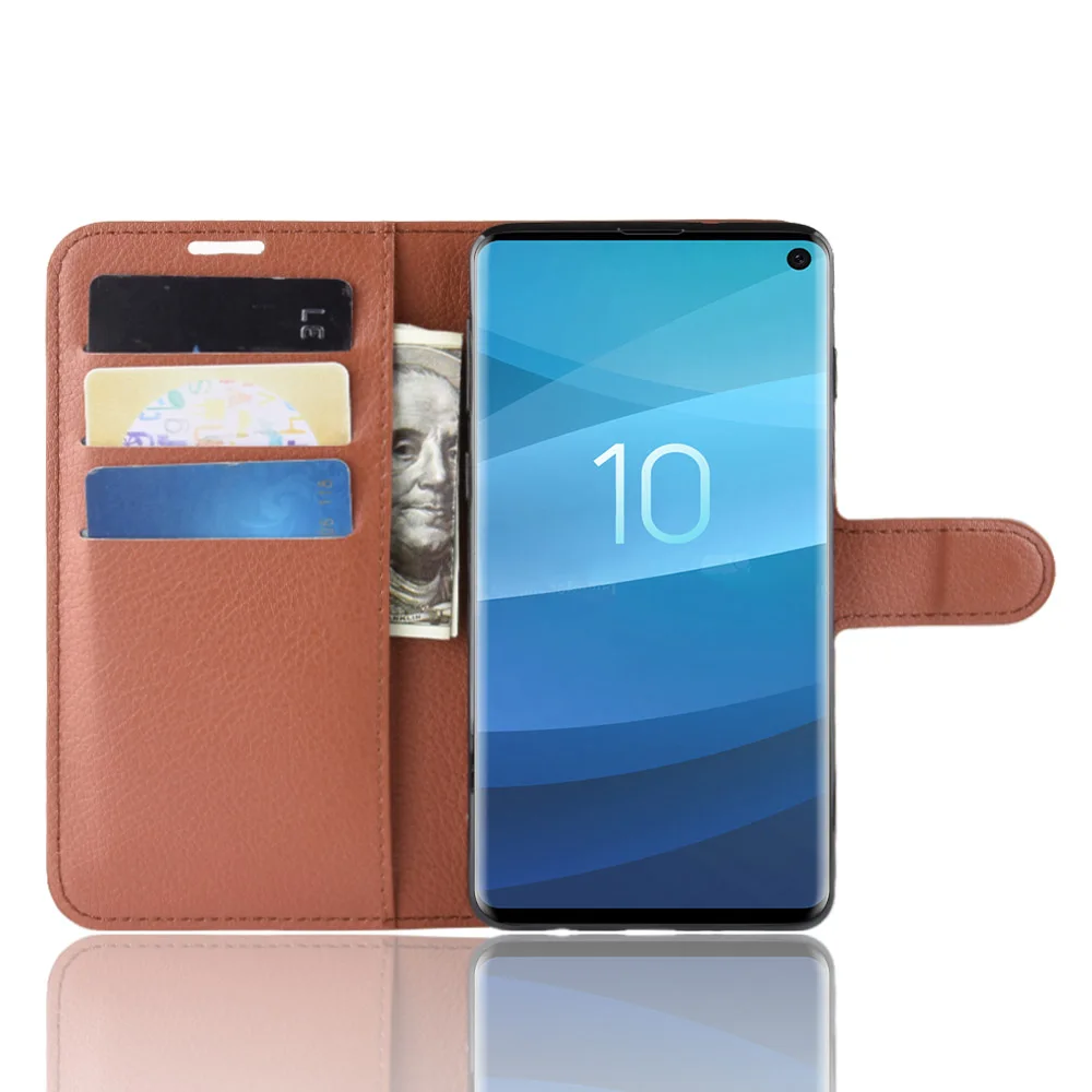 Чехол для телефона SAMSUNG Galaxy S10 Флип PU кожаный чехол силиконовый чехол для SAMSUNG S10 кошелек смартфон Чехол Coque Funda
