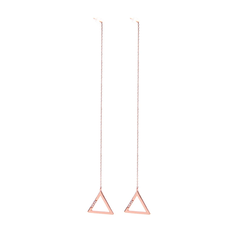 

Simple Trendy Line Earrings Geometrical Pendants Ear Thread Hypoallergenic Post Fashion Jewelry Drop Shipping