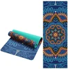 6 MM Lotus Pattern Suede TPE Yoga Mat Pad Non slip Slimming Exercise Fitness Gymnastics