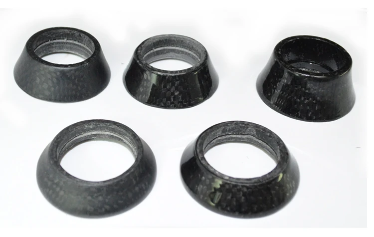 1x carbon fiber Cycle headset carbon mtb bike fork conical taper washer 10-40mm