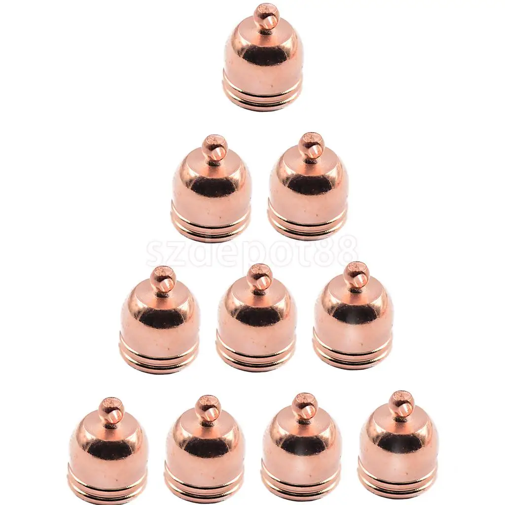 10pcs Brass Bell End Caps Cord Pendant Necklace Jewelry DIY Making Rose Goldin Jewelry Findings