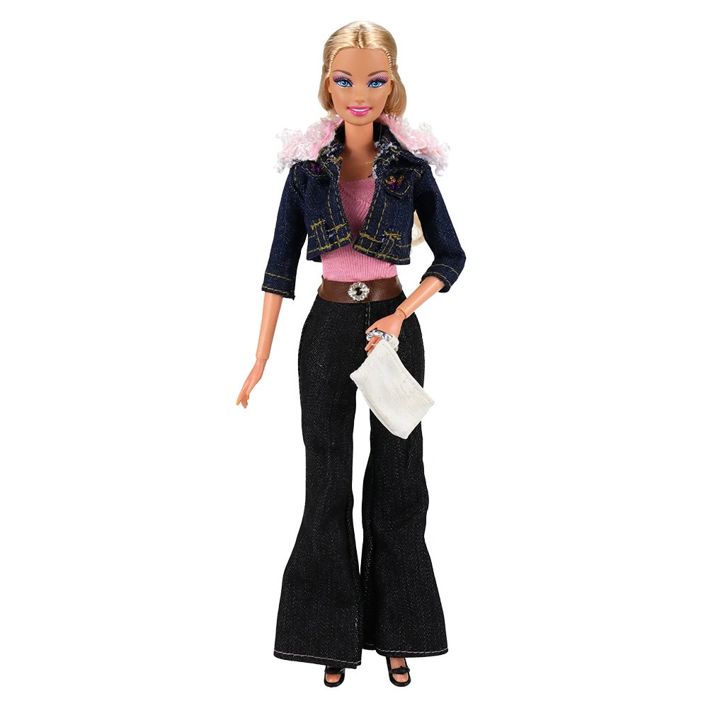 Fashion Doll Dress Daily Casual Wear Skirt Pants Vest Jeans Coat Dollhouse Accessories Outfit Clothes for Barbie Doll Clothes