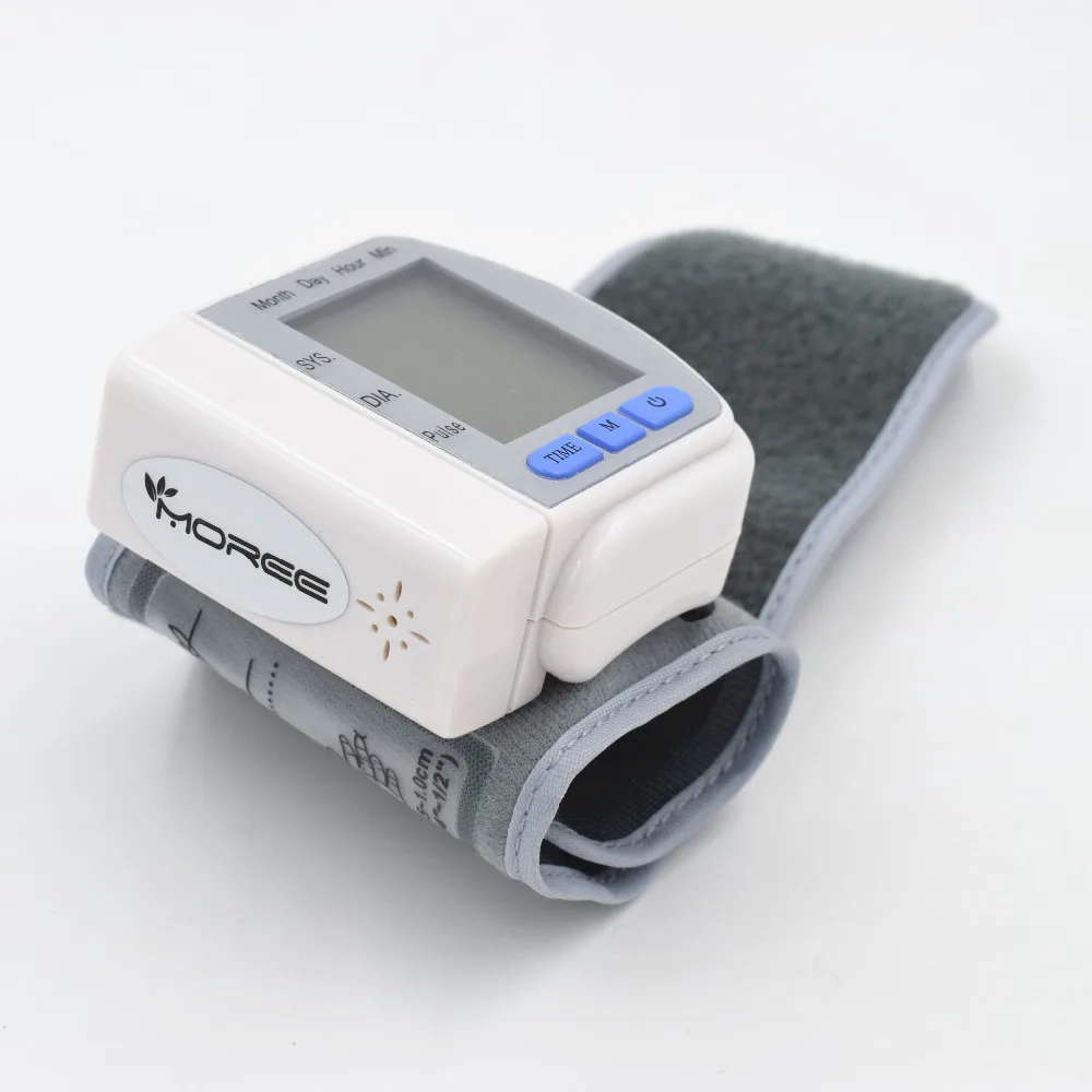 Простой в эксплуатации цифровой монитор артериального давления на запястье Монитор здоровья сфигмоманометр