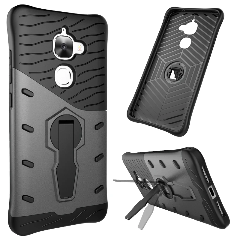 

360 Rotating 2 in 1 Armor Hybrid Hard Fundas Case For LETV LeEco Le Max 2 X820 Max2 Back Cover Plastic Rubber Stand For Le Max 2