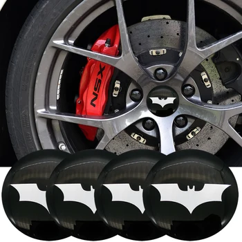 

4PCS 56mm bat Logo Car Steering Wheel Badge Center Sticker Car Styling For ford focus 2 3 Chevrolet cruze Hyundai OPEL Astra
