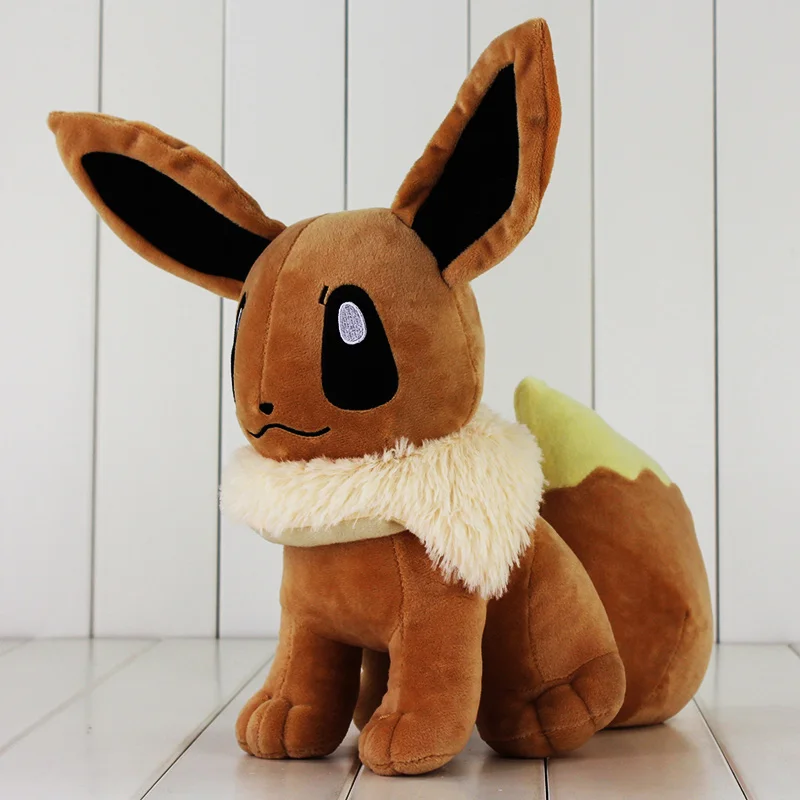 

33cm Big Size Japanese Anime Cute Eevee Plush Toy Soft Dolls With Tag Gift for Children