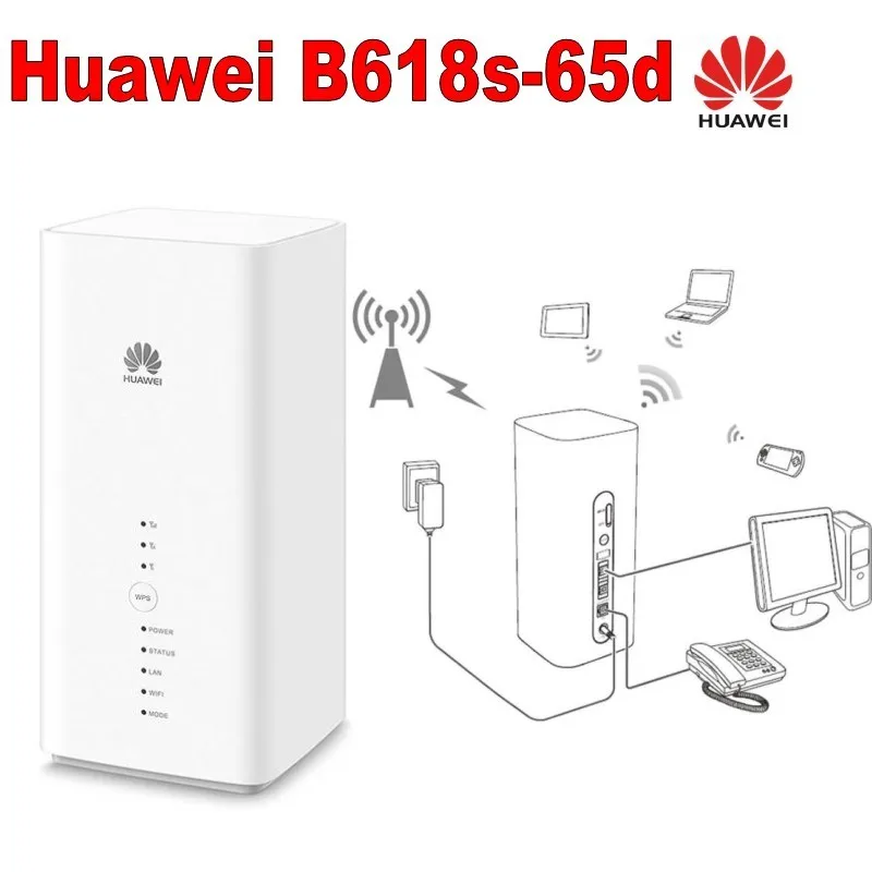  SET of Huawei B618s-65d LTE Cat11 Wireless Gateway +4g antenna