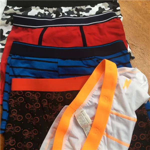 

12PCS/Lot Boy Boxers Mixed Cartoon Designs Underwear Size 2T-16T Teenagers Under Panties Soft Comfortable Boys Brief Boxers