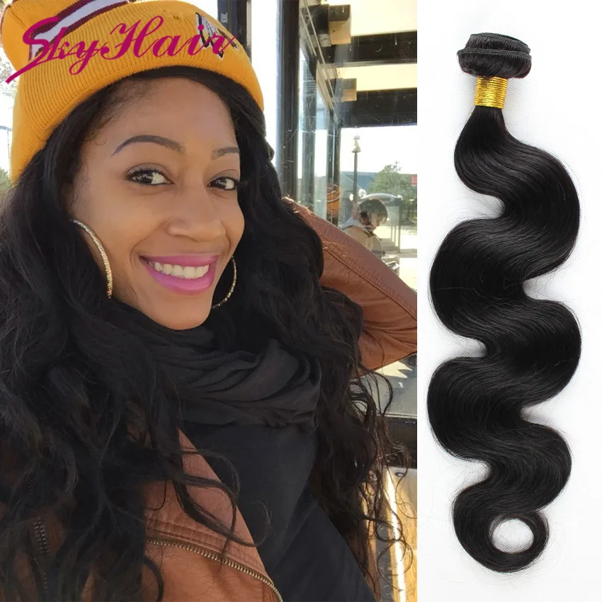 

Brazilian virgin hair body wave 1pcs lot queen hair store no tangle no shed 6a brazilian hair weave bundles 100g body wave