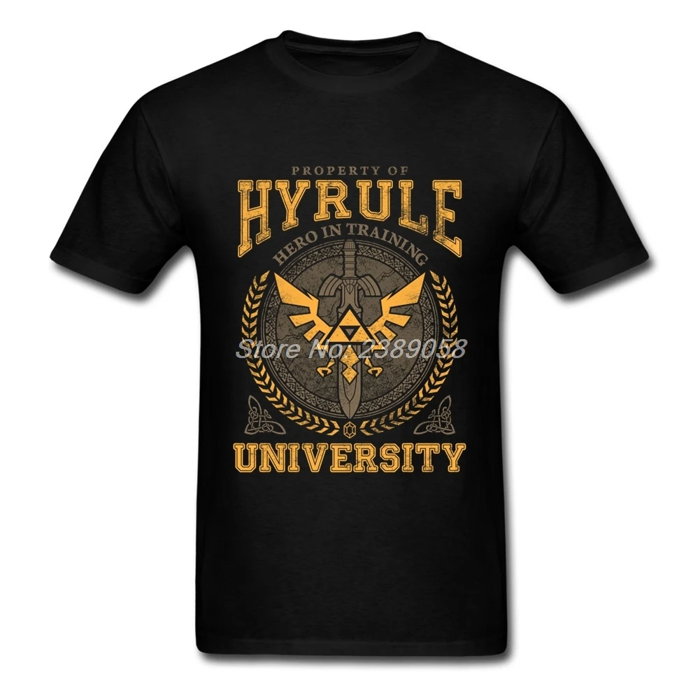Мужская футболка в стиле хип-хоп с коротким рукавом Hyrule Университетская одежда