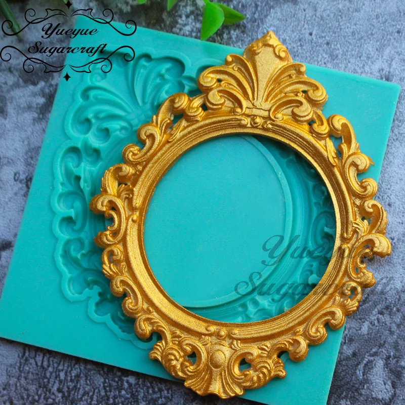 Yueyue Sugarcraft Frame silicone mold fondant mold cake decorating tools chocolate gumpaste mold