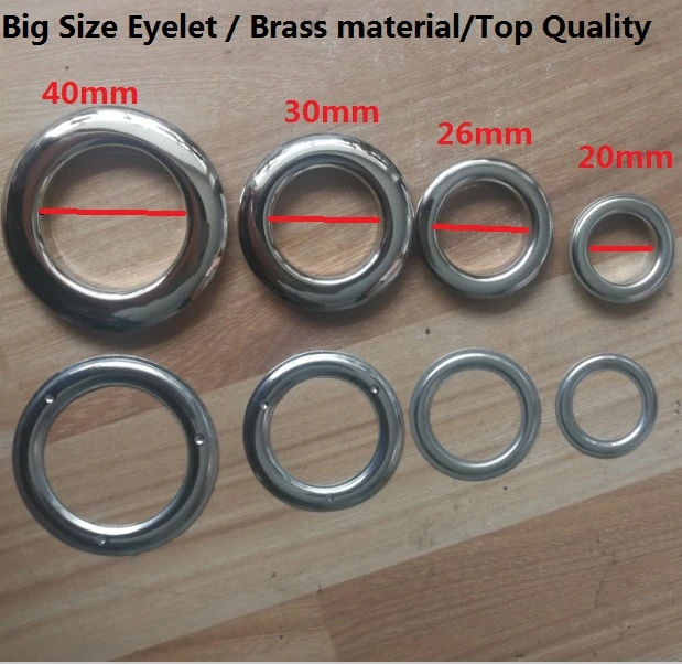 Brass Eyelet Size Chart