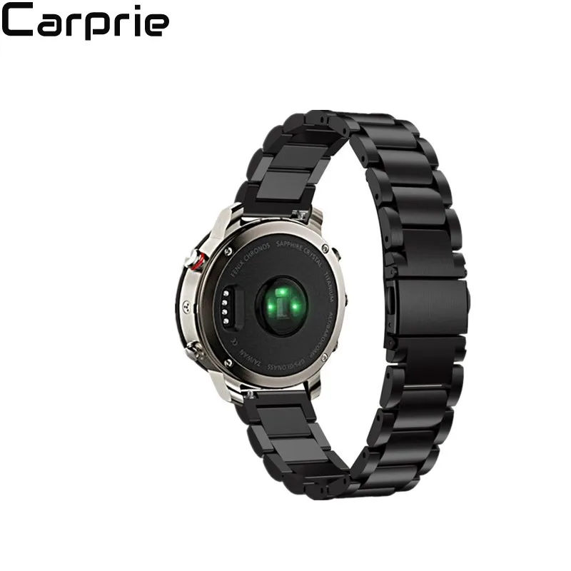 

NEW ! Factory price ! 130-206mm Stainless Steel Bracelet Smart Watch Band Strap For Garmin Fenix Chronos TOP quality 2mar21