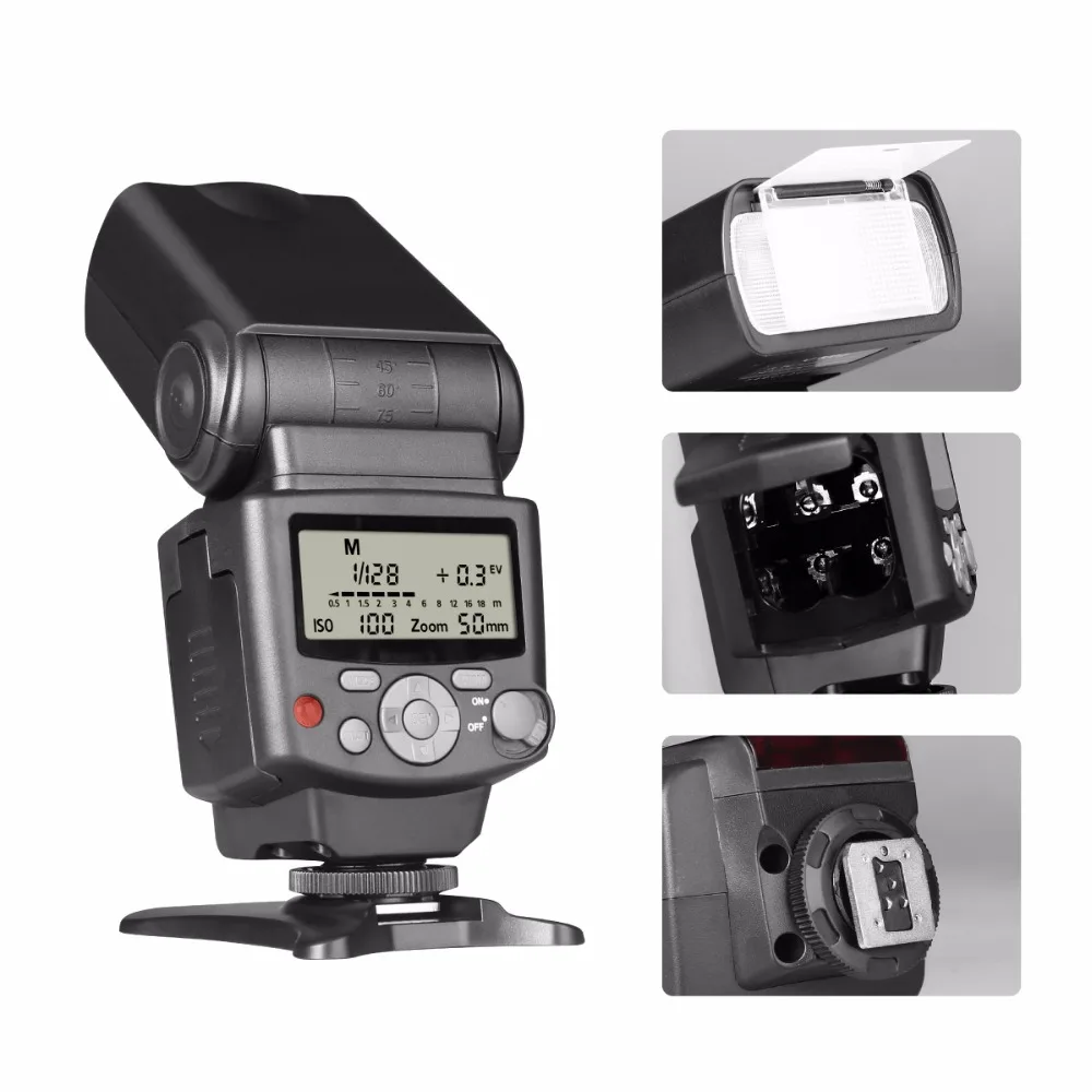 Voking VK430 I-TTL ЖК-дисплей Дисплей Блиц Вспышка Speedlite для Nikon D5500 D3300 D7200 D3400 D5300 D500 D7500 D750 D5600+ подарок