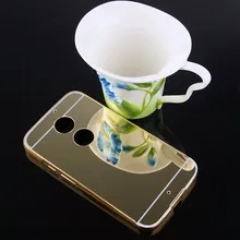 Для Motorola Moto Z Play Дело Зеркало Обложка Чехол алюминиевый Металлический Каркас Телефон Сумки Случаи Coque Для Moto Z играть