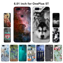 Для OnePlus 5 t случае декорации печатных Fundas Coque для OnePlus 5 T чехол для телефона мягкий силиконовый В виде ракушки 6.01 «для OnePlus 5 т крышка