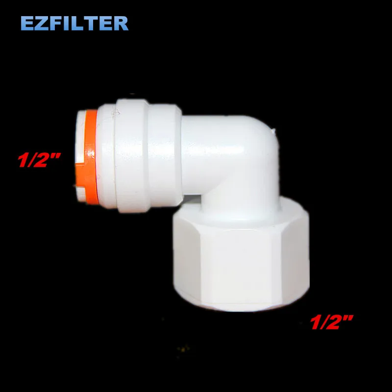 

1/2 inch OD Tube Connection 1/2 inch Female Elbow Quick Connect Aquarium RO Water