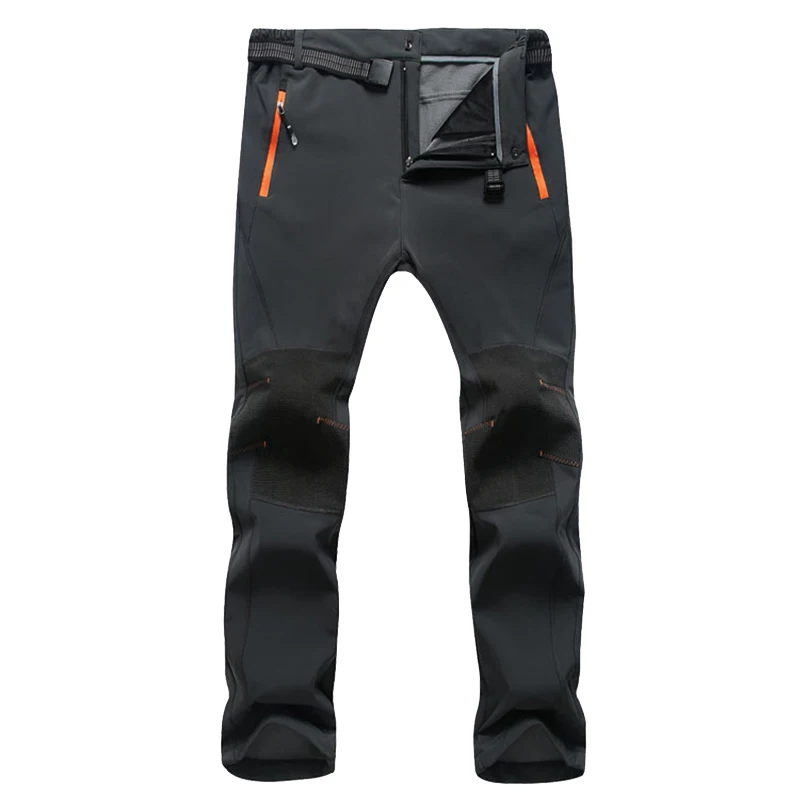 

Men's Waterproof Winter Warm Fleece Pants Quick Dry Softshell Long Trousers Women Windproof Thermal Tactical Stretch Cargo Pants