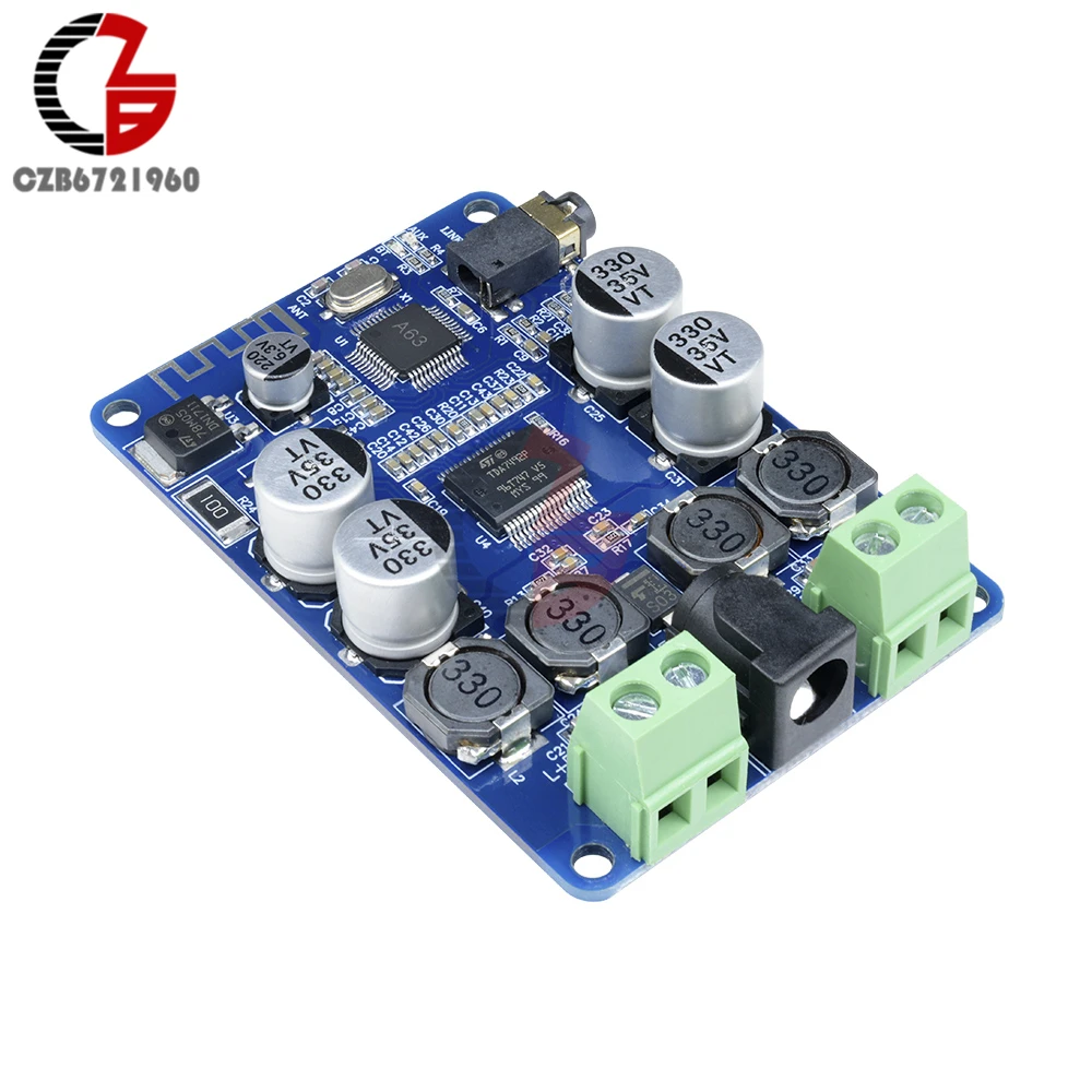 2x25 Вт Bluetooth 2 1 Аудио усилитель 50 TDA7492P беспроводной мощности автомобильный