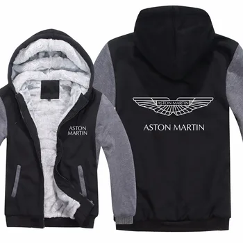 

Aston Martin Hoodies Jacket Winter High Quality Men Casual Wool Liner Fleece Aston Martin Sweatshirts Hoody