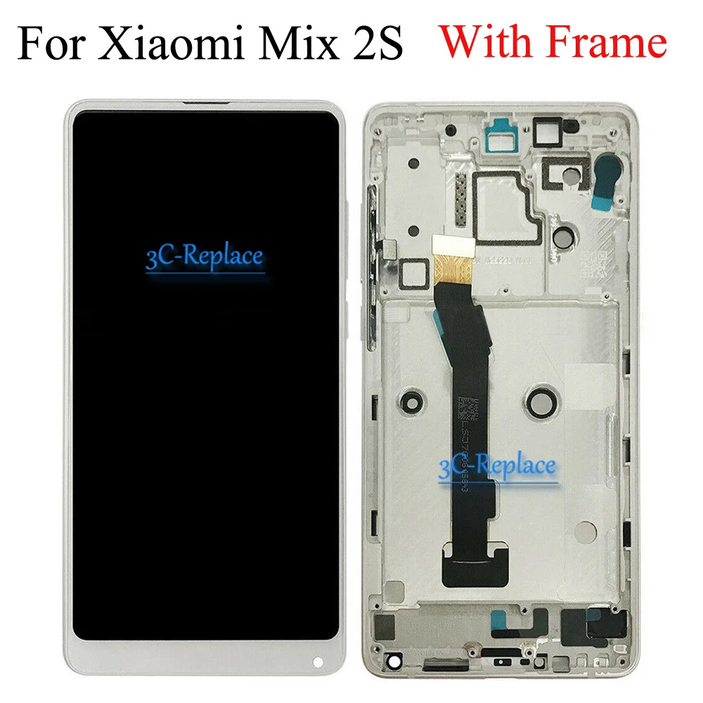 Тест белый/черный для Xiaomi mi x/mi x pro/mi x 2/mi x 2S ЖК-дисплей кодирующий преобразователь сенсорного экрана в сборе с рамкой