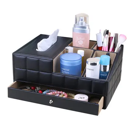 

European style tissue box creative desktop remote control cosmetics induction goddess bedroom dresser make - up storage box