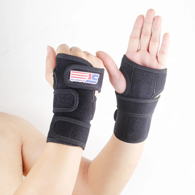 Men Adjustable Snowboard Ski Protective Gear Glove Lengthened Wrist Roller Skating Palm Care