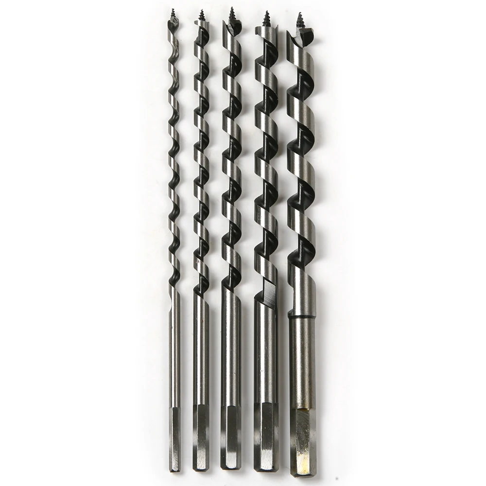 5pcs 230mm 6,8,10,12,14mm Deluxe Auger Drill Bit set Set Long Ship wood