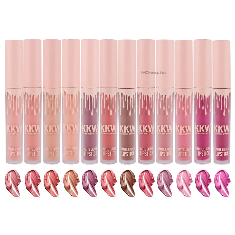 

Kkw Beauty Matte Lip Gloss Set Liquid Lipstick Birthday Edition Matt Lipgloss Kit Lip Tint Stain Care Makeup Cosmetics