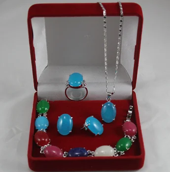 

Free shipping set 004260 shell pearl necklace, earing, bracelet , ring set AA1013