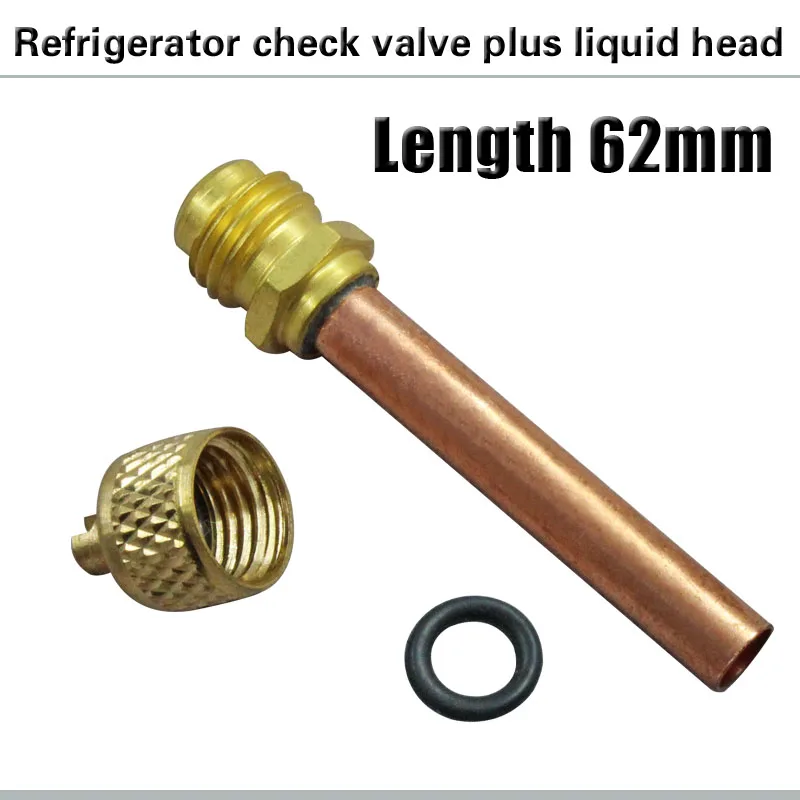 Холодильник обратный клапан заправочная головка 62 мм Быстрый разъем/хладагент заправочный клапан холодильные аксессуары