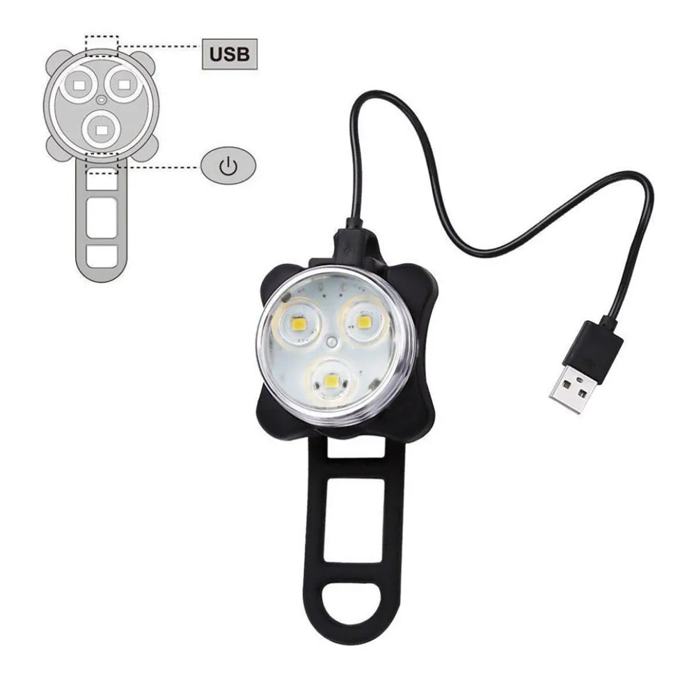 USB Rechargeable LED Bicycle Headlight+USB rechargeble Tail Rear light new A30 USB Rechargeable LED Bicycle Headlight+USB rechargeble Tail Rear light new A30