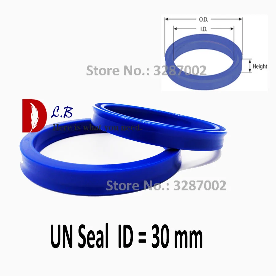 UN seal ID = 30 мм U Cup одногубный гидравлический поршень цилиндра и уплотнение стержня