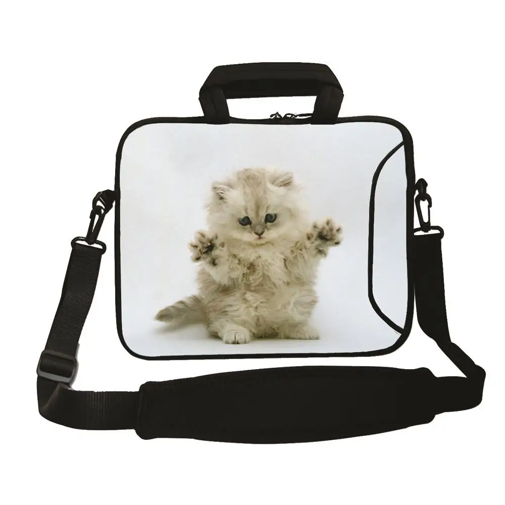 Cute Cat Shoulder Laptop Bag 15.6 15 14.4 14 13.3 13 12 10 Tablets Mini