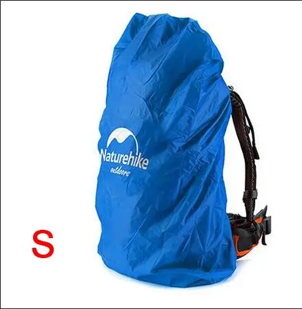 NatureHike чехол для сумки 20~ 30L водонепроницаемый дождевик для рюкзака кемпинга пешего туризма Велоспорт школьный рюкзак багажные сумки пылезащитные чехлы - Цвет: Blue S 20-30L