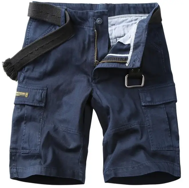 Летние мужские повседневные шорты Карго с несколькими карманами, короткие брюки, мужские армейские шорты, мужские пляжные шорты для мальчиков, XXXXL