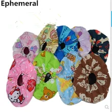 Регулируемые Чехлы для обуви унисекс с цветочным принтом, моющиеся, перерабатываемые, 10 пар, для студентов, Нескользящие, для дома, Elast Band