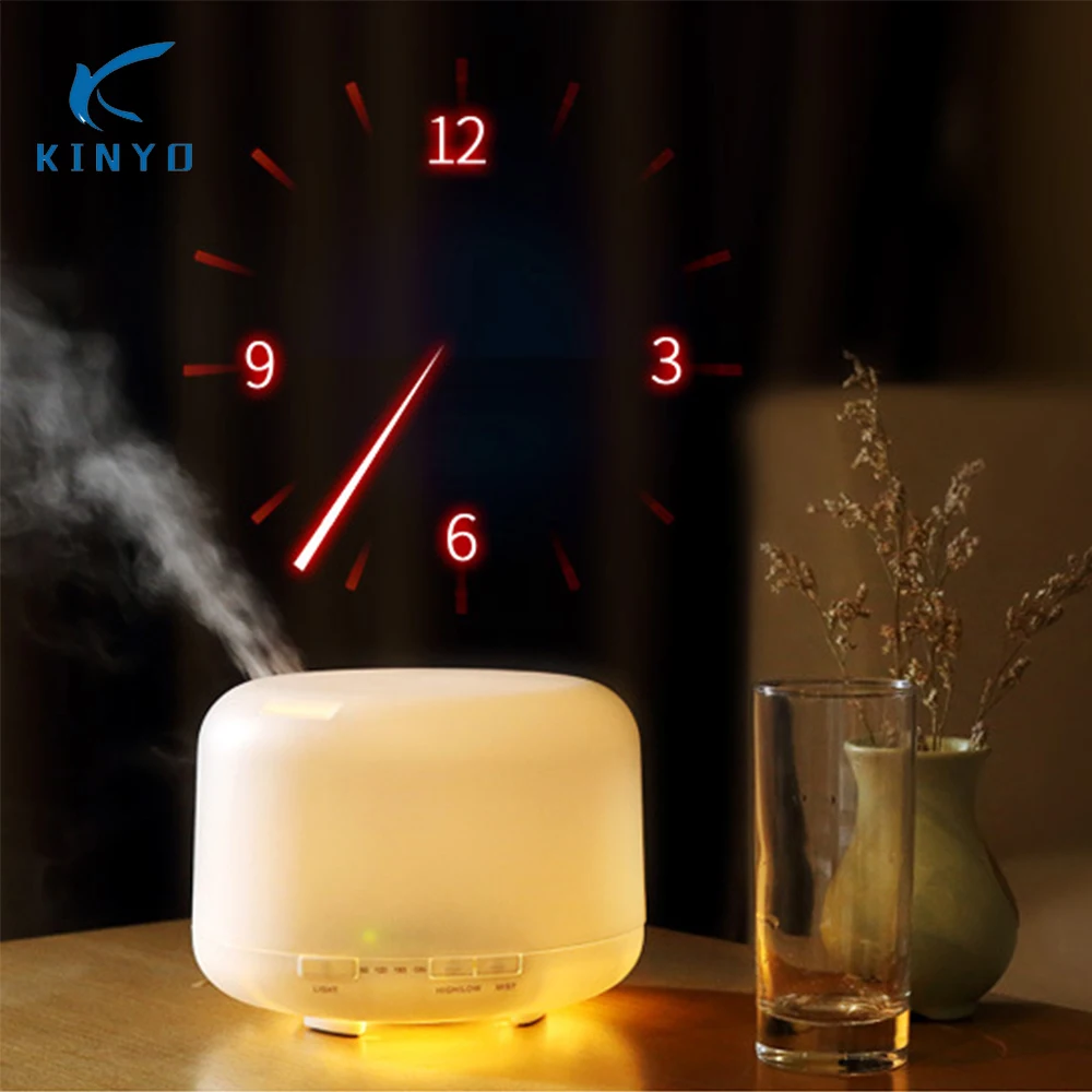 

Kinyo 500ML Air Humidifier Ultrasonic Humidifier Timer Essential Oil Diffuser Aromatherpy Aroma Air Diffuser for Home