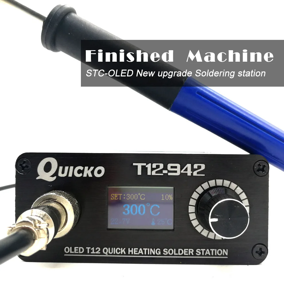 preço 2018 Quicko T12 942 MINI estação de solda com 9501 punho com adaptador UE 24V3A OLED T12 de solda ponta do ferro de solda Portátil ferramenta