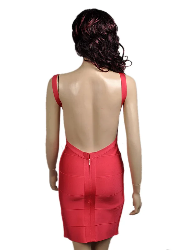 Модная новинка сезона вязаный эластичный Для женщин с низким вырезом на спине вечерние Бандажное облегающее платье+ пиджак