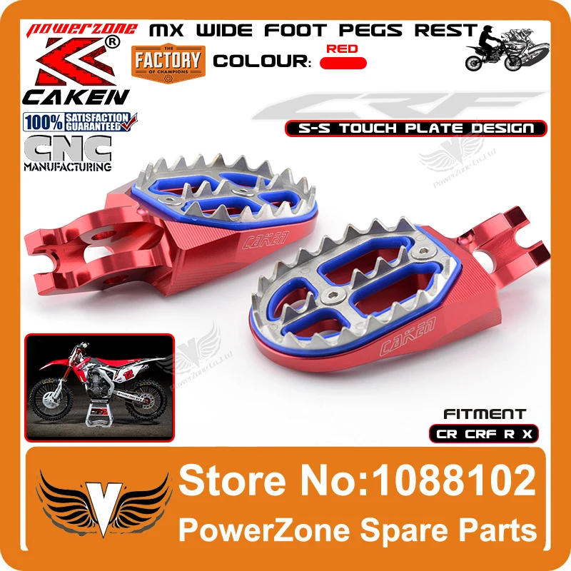 

CR125 250 500 CRF 250 450R Billet CNC Foot Pegs Pedals Rests Motorcycle Motocross Supermoto Free Shipping