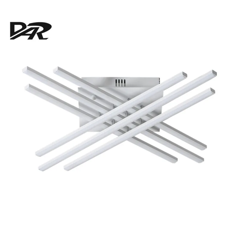 

DAR Art Deco Led Modern Lamp Ceiling Light With Remote Control Dimmable Black White Ceiling Lamps For Living Dining Room Kitchen