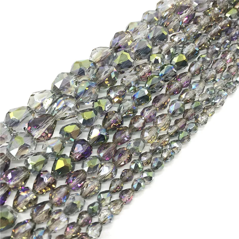 

Austrian Clear Teardrop Crystal Beads for Jewelry Making Earrings Women Diy Faceted Glass Beads