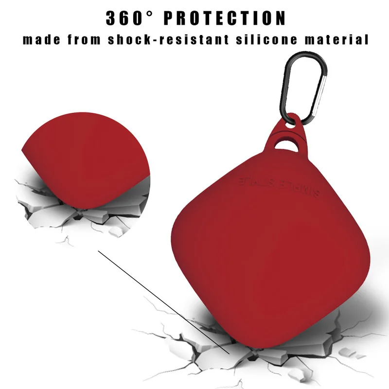 

Clamshell Opening Anti-shock Flexible Silicone Full Protective Case Cover for Powerbeats Pro Earphone Accessories for Apple