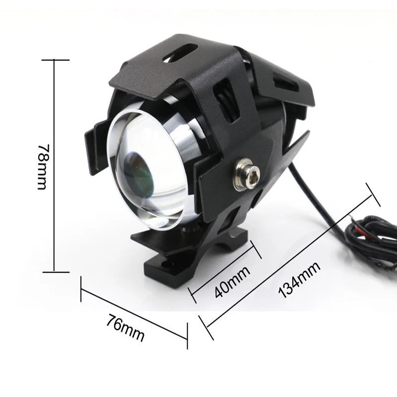 Один режим Hgih луч LYLLA 125 Вт 2 цвета мотоцикл головной светильник 3000лм U5 светодиодный противотуманный точечный светильник