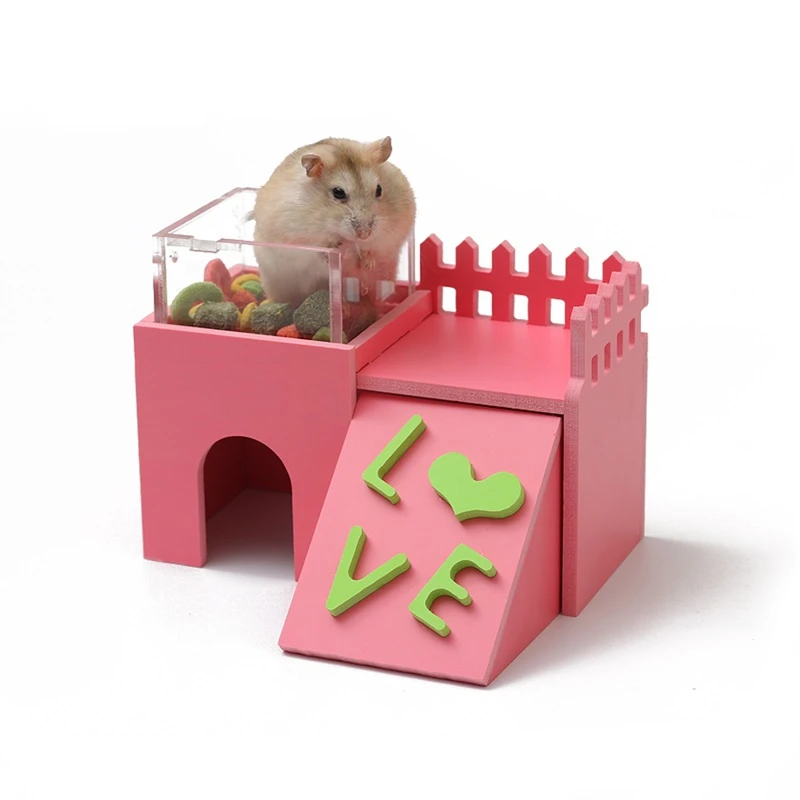 Multifunctional Small Animal Pet Hamster House Bed Hamster House Cage Nest With Hamster Food Bowl Hamster Ladder Toy Accessory Hamster House Cage Hamster Housepet Hamster Aliexpress
