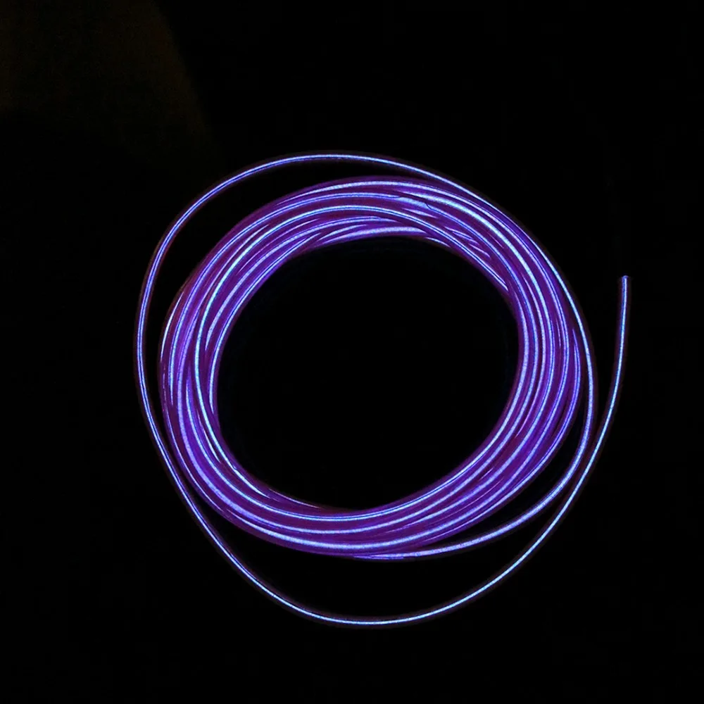 Неоновый светильник, неоновый светодиодный светильник, EL Wire Rope Tube, гибкая светодиодная лента, светильник с контроллером, декор для танцевальной вечеринки, водонепроницаемый, 1 м, 2 м, 3 м, TW
