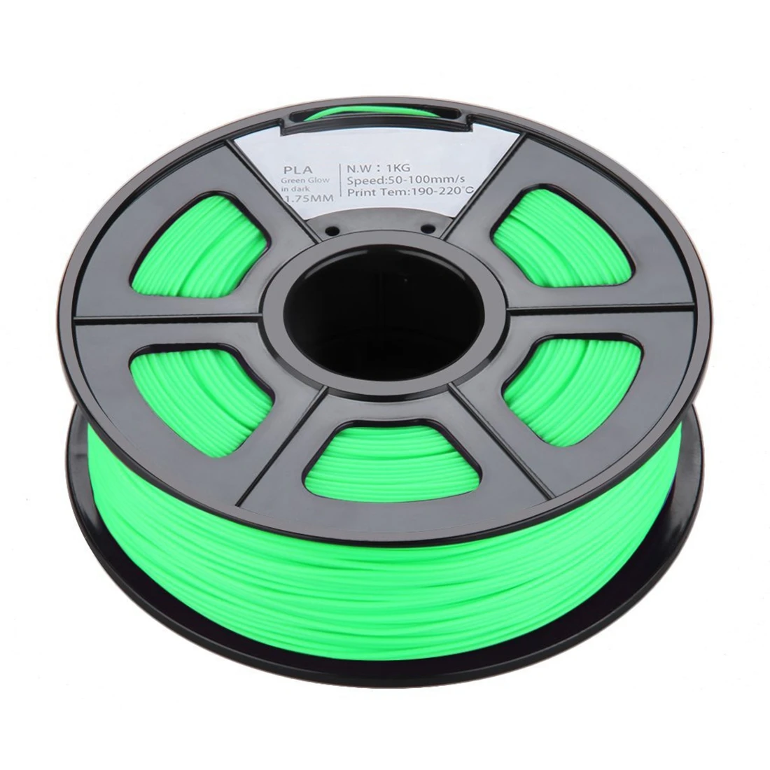 

New 1.75mm Glow in the Dark PLA 3D Printer Filament - 1kg Spool (2.2 lbs) - Dimensional Accuracy +/- 0.02mm - 5 Colors Availab